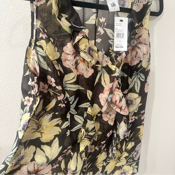 CAbi Floral Sleeveless Blouse - Picture 4 of 11
